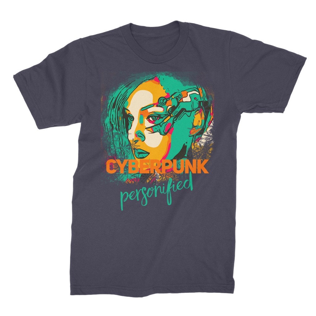 Cyberpunk Personified Premium Jersey Men's T-shirt Judy - Etsy