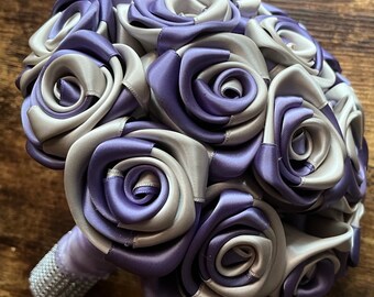 Ribbon Rose Bouquet | Etsy