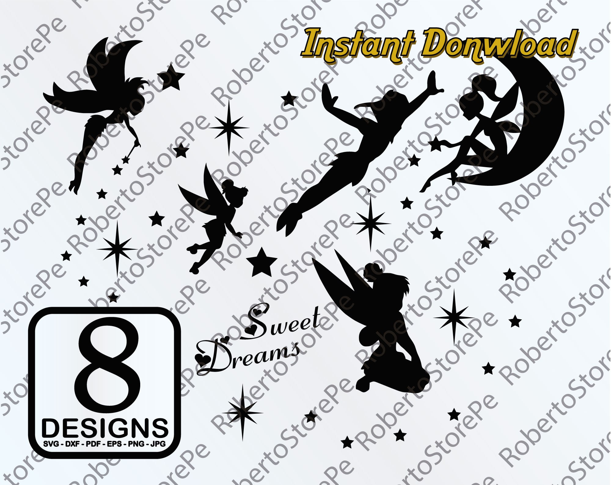 Vector Fairy svg Fairy svg Silhouette Fairy svg Fairy dxf | Etsy