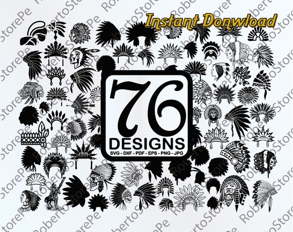 Download Vector Indian Svg Indian Svg Native Svg Silhouette Etsy