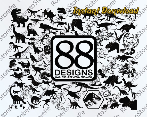 Download Free Vector Dinosaur Svg Dinosaur Svg Silhouette Dinosaur Svg Etsy SVG Cut Files
