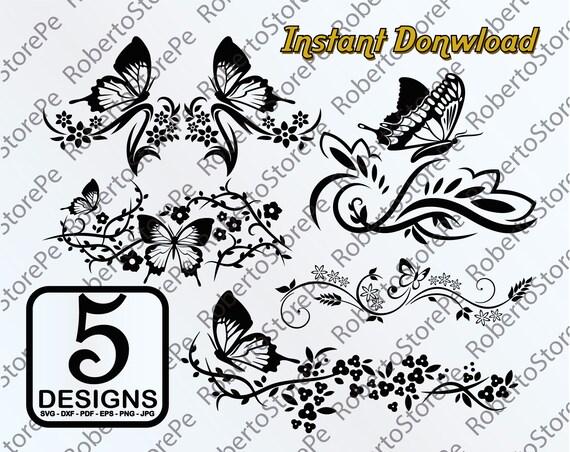 Download Vector Butterfly Svg Butterfly Svg Silhouette Butterfly Svg Etsy
