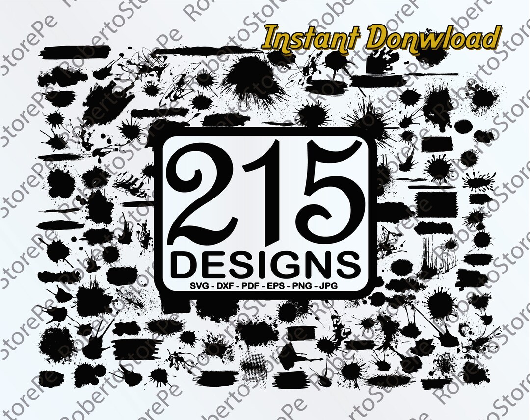 Vector Splatter Svg, Ink Splatter Svg, Paint Splatter Svg, Silhouette ...