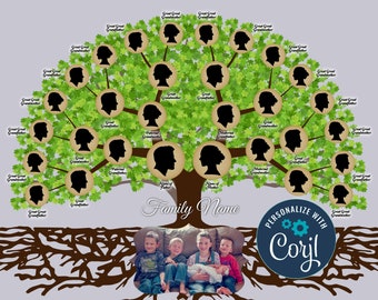 Five Generation Photo Family Tree (16x20)