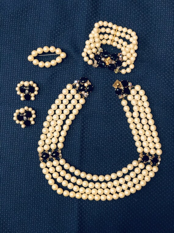 Elsa Schiaparelli Necklace, Bracelet, Brooch & Ear