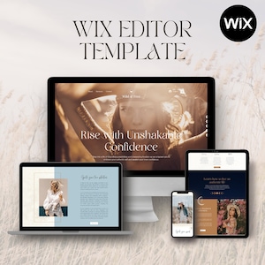 WIX EDITOR Website Template | Life Coaching Business Website | Wild and Free | Boho Theme Website | Wix Bookings | Miss Wix
