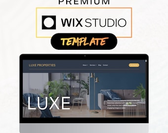Wix Studio Luxury Real Estate Website Template | Property Management Website Design | CMS