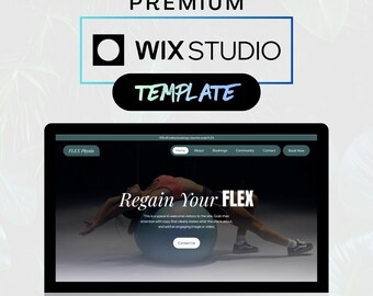 Wix Studio Physiotherapy Website Template | Physiotherapist Website Design | Health and Wellbeing Bookings | Community Groups