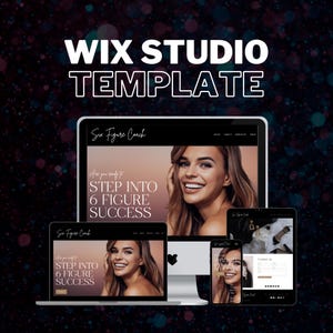 WIX STUDIO Website Template | Six Figure Coach | Social Media Management | Digital Marketing | Ecommerce Shop Store | Miss Wix Web Design