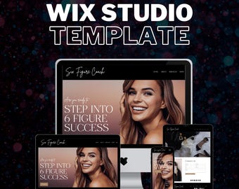 Wix Studio Website Template: Six Figure Coach, Ecommerce Store