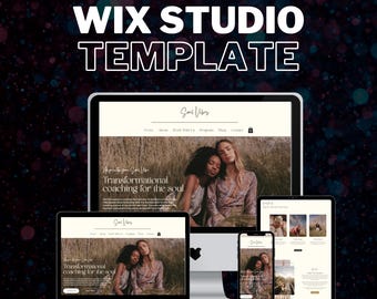 Wix Studio Website Template | Life Coaching | Ecommerce Store | Soul Vibes Website Theme
