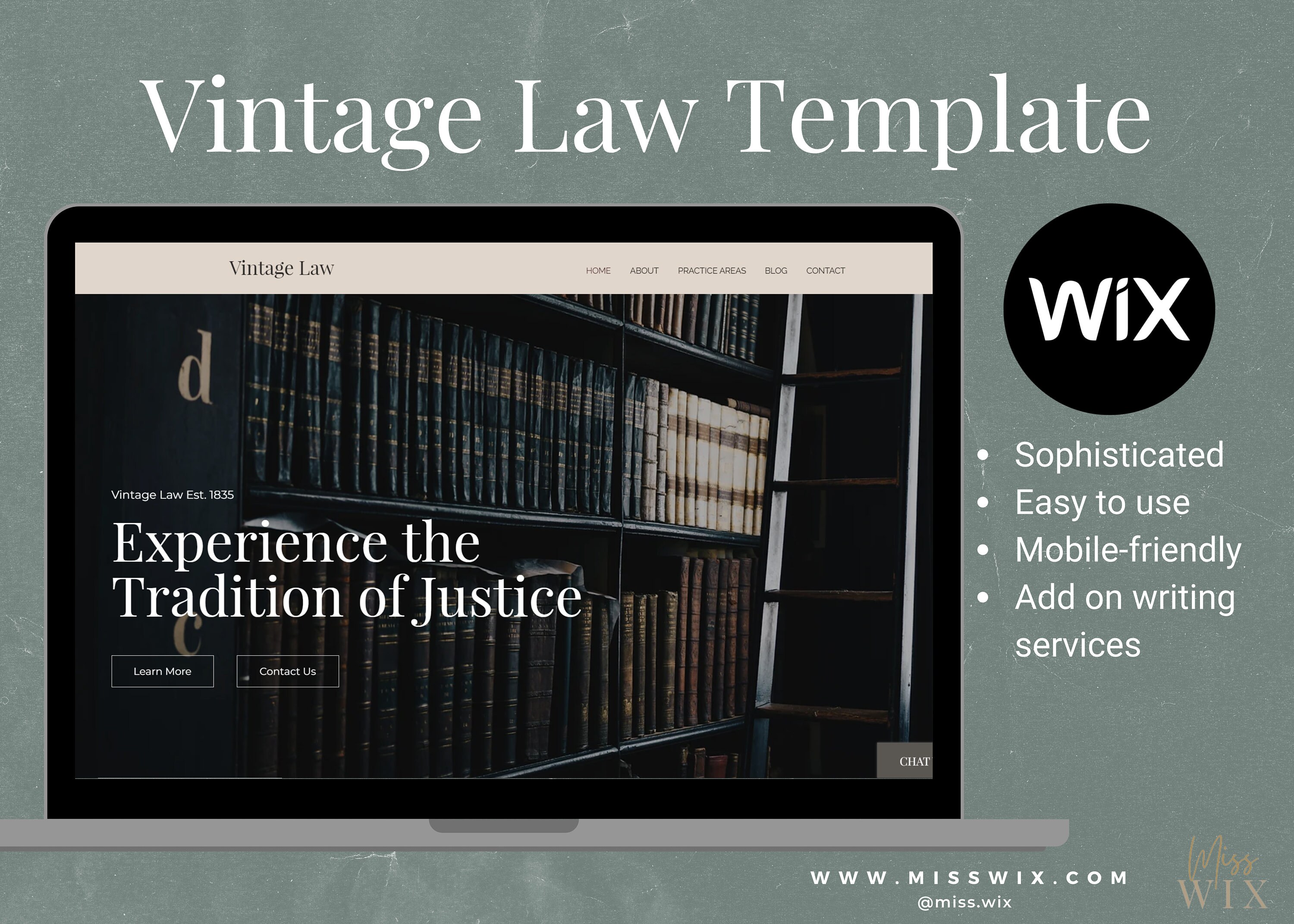 Law Firm WIX Website Template VINTAGE Law Practice Website Design for Lawyers Copywriting Law Firm WIX Website Template VINTAGE Law Practice Website Design for Lawyers Copywriting