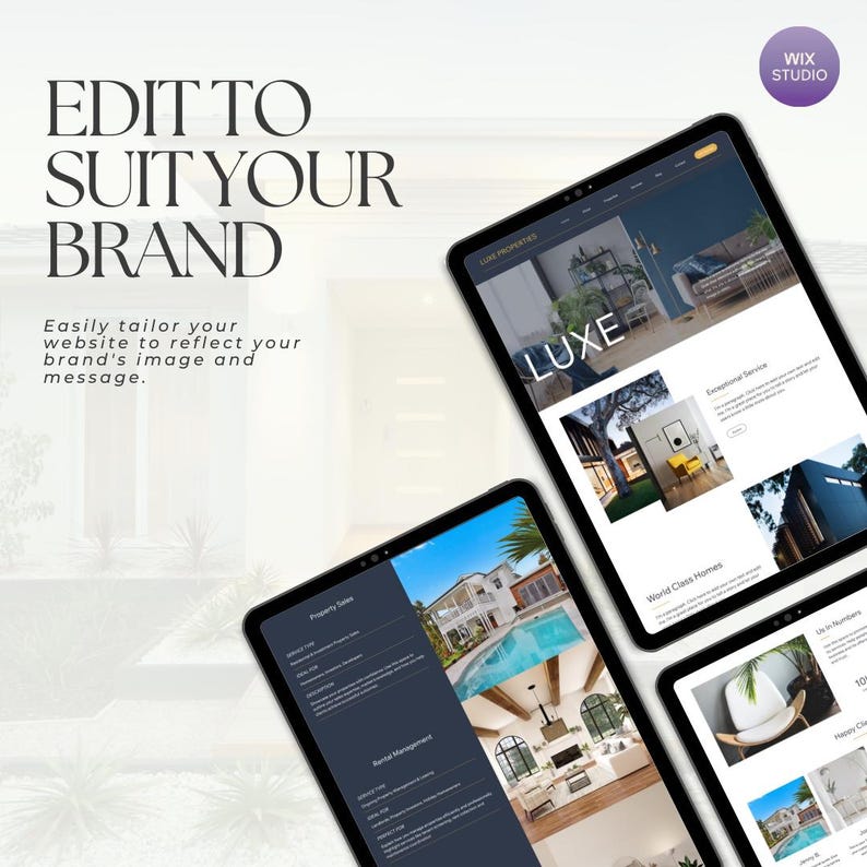 Wix Studio Luxury Real Estate Website Template | Property Management ...