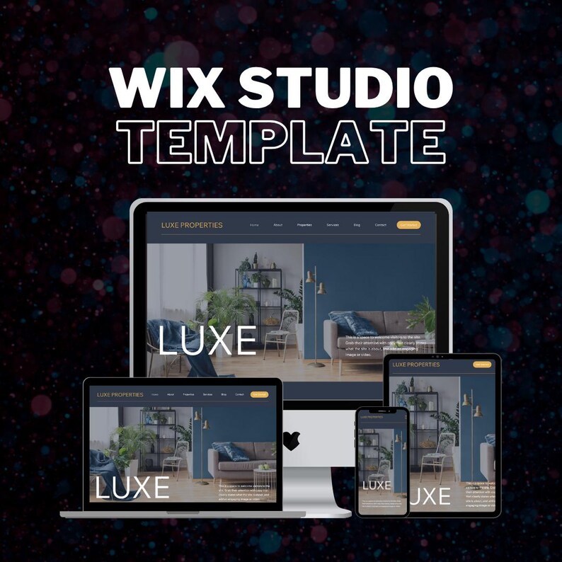 Wix Studio Luxury Real Estate Website Template | Property Management ...