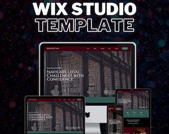 Wix STUDIO Website Template for Lawyers | Burgundy Law Firm Web Theme