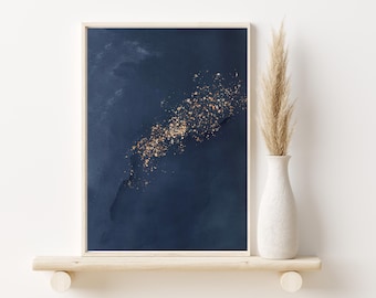 MAILED PRINT Modern Abstract Art 20x30, 21x28, 18x24, 16x20, 12x16, 11x14, 8X10 Mid Century Modern, Watercolor, Abstract, Southwestern Art