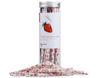 Strawberry Red Paper Cones 50 Pack | Rolling Paper | Pre Rolled Cones