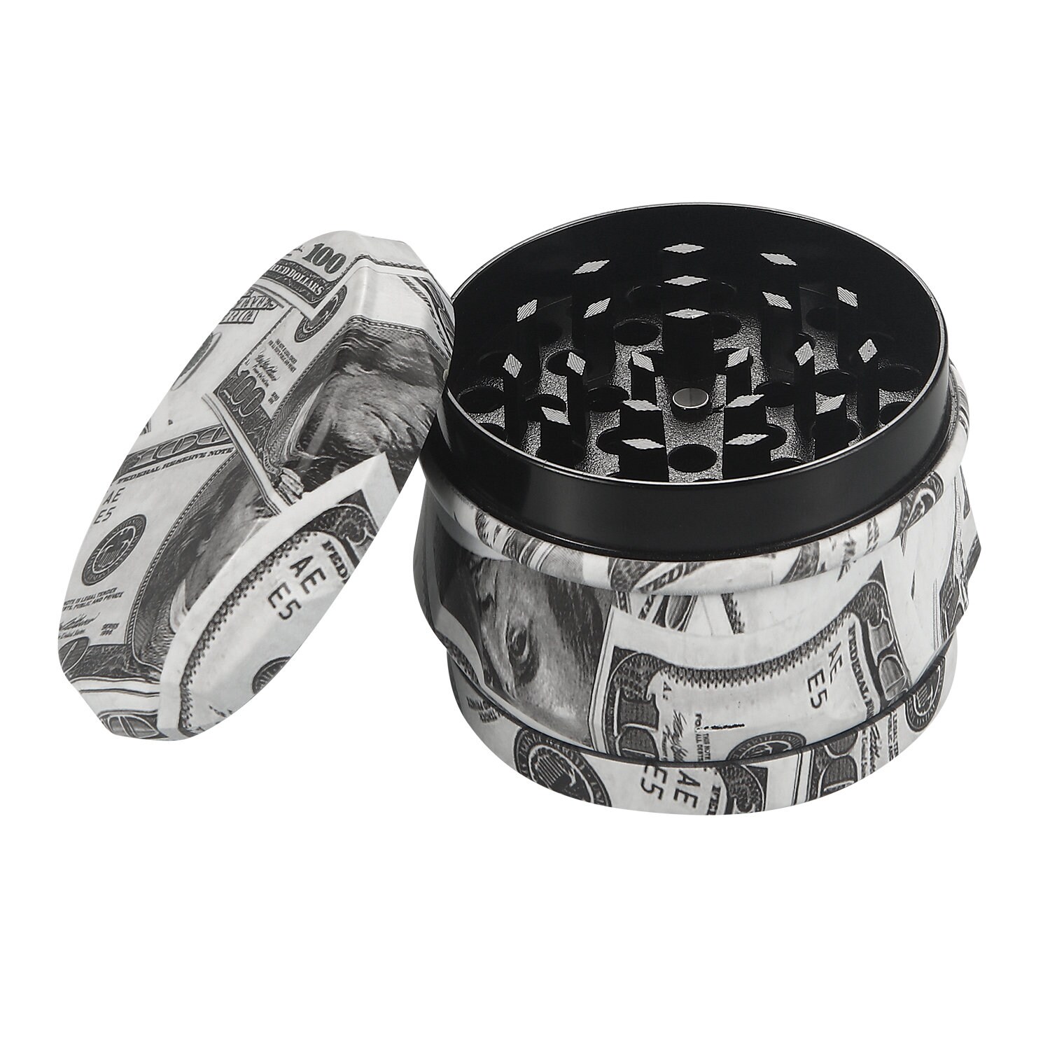 thumbnail image 2 of Concave Herb/Spice Grinder 4-Piece – 2in Or 2.5in – Hand Grinder Made In USA 2 of 6
