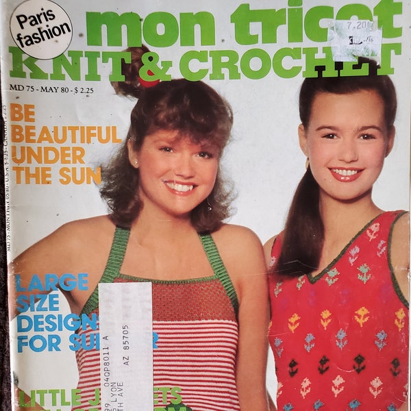 Mon Tricot Knit & Crochet MD 75 May 1980