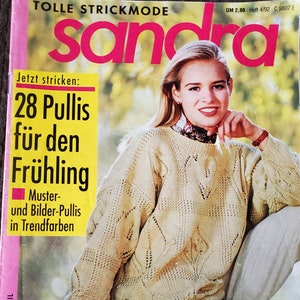 Sandra The Knitting Magazine-GERMAN Version April 1992