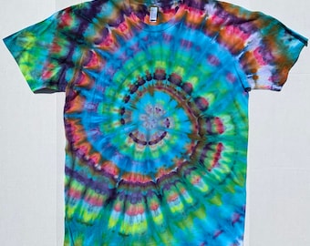 Tie Dye Shirt - Adult Extra Large - XL - Spiral - ice dye, hippie, festival, psychedelic, rave, unique clothing, american apparel 0024