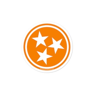 Tennessee Tristar Sticker - Tennessee Vols Tri-Star Decal - Bubble-vrije stickers