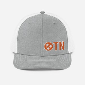 Tennessee Hat - Offset Tristar Trucker Cap - Tennessee Vols Hats - TN Snapback Richardson 112