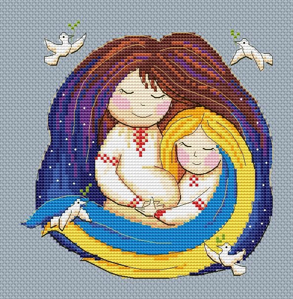 Ukraine Cross Stitch Instant Download File Etsy