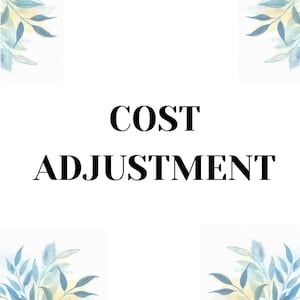 Cost Adjustment
