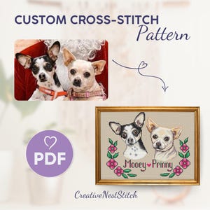 Custom dog&#39;s cross stitch pattern