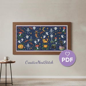 Spooky Halloween Cross Stitch Patterns: Craft Your Own Ornaments