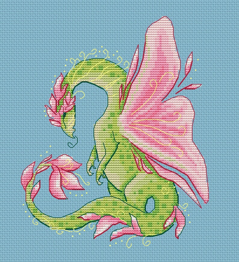 Dragon Cross Stitch Pattern PDF Instant Download. Etsy