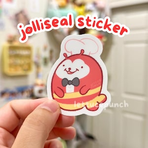 Jollibee Seal Fanart Sticker Pinoy Filipino Matte Vinyl Water Resistant Sticker