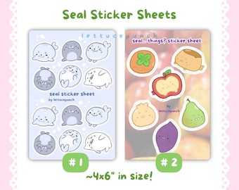 Seal Sticker Sheet - Waterproof Matte Vinyl Decals