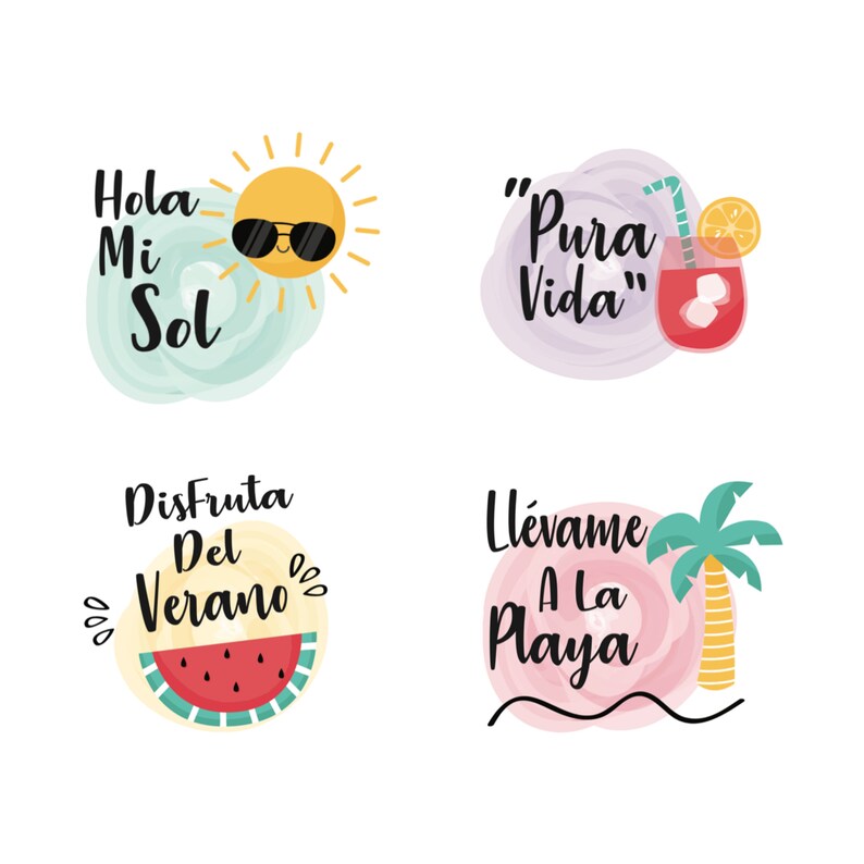 Spanish Beach Signs Collection Spanish Printables Perfect Etsy