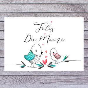 Mother&#39;s Day Card In Spanish, Spanish Greeting Card, Mother&#39;s Day Gift Spanish