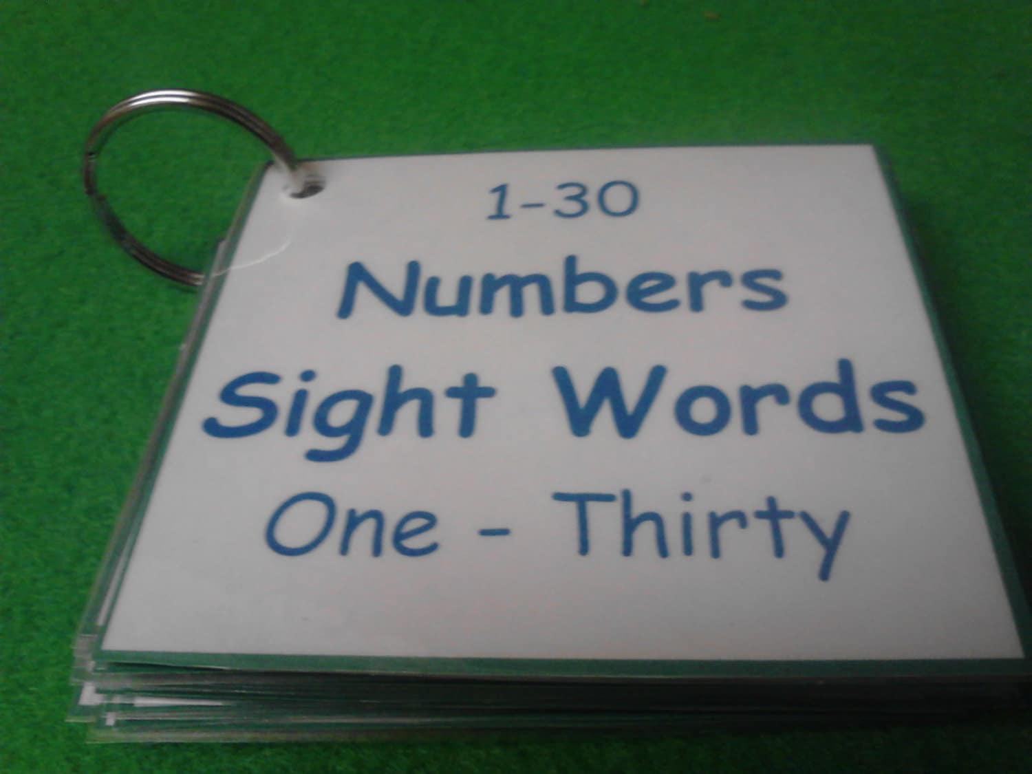Numbers Flash Cards LAMINATED Numbers 1-30 Preschool | Etsy