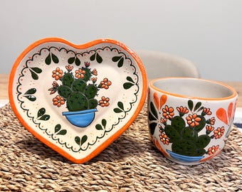 Cactus set cup, cup cactus, ceramic cup, cup set, ceramic mug set, coffee cup, mug cactus, handmade coffee mug, mug cactus set, mug set