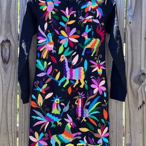 Otomi dress, Mexican dress, Tenangos dress, Multicolored dress