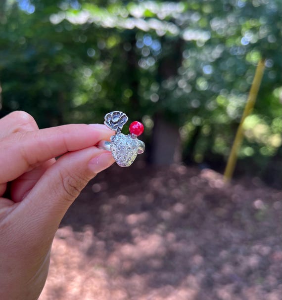 Cactus Silver ring, silver jewelry 925, Mexican silver jewelry, Mexican jewelry, silver artisan jewelry, handmade jewelry,plata 925