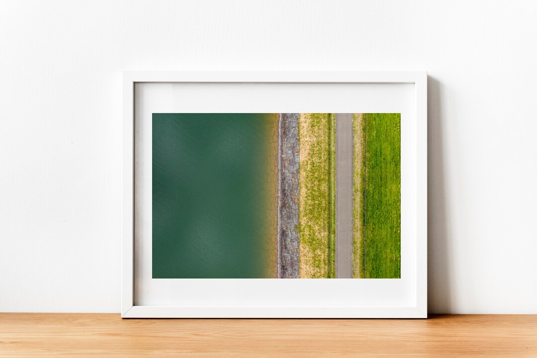 Catskills Photo, Ashokan Reservoir Aerial Photography, New York Print