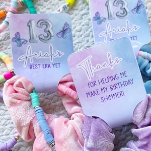 Birthday Era Scrunchie Friendship Bracelet Party Favors - Birthday Version - Favors - Birthtay - It&#39;s me hi im the birthday girl its me -ERA