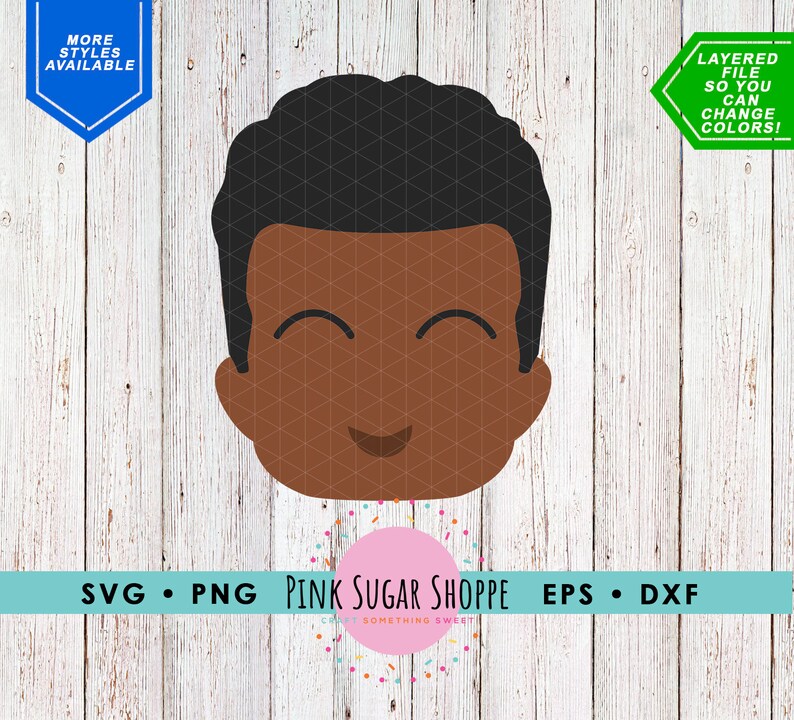 Download Little Brown Boy SVG Bundle Peekaboo Boy SVG African | Etsy