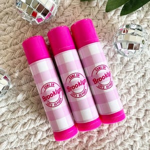Lets Go Party Lip Balm Party Favors -Come on lets go Party -Baby Doll Party Favors - Doll Party -Pink Party Lip Balm Favors  -Gloss -No Card