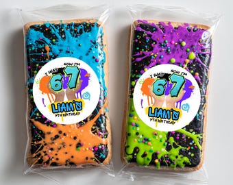 6 7 Birthday Stickers - Boy Birthday - Six Seven - Seventh Birthday - Pre-teen - Tween Birthday - Trendy -Bruh you in? - Party Favors