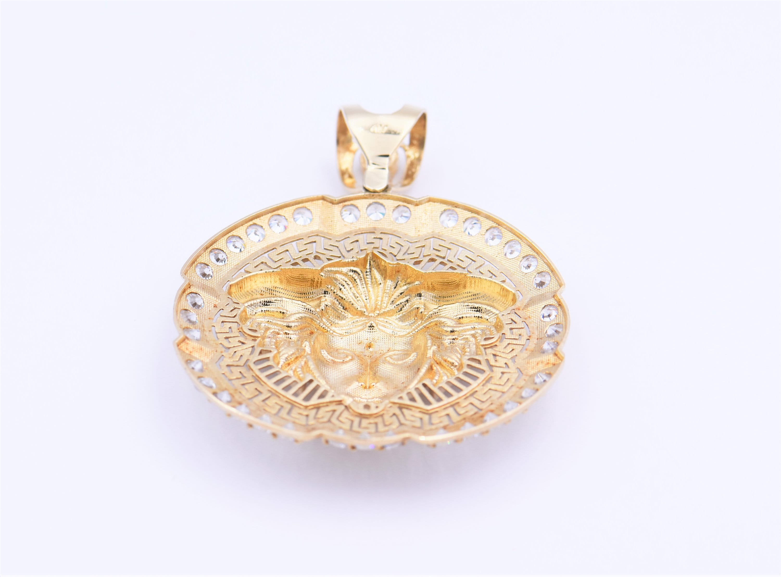 10k gold versace pendant