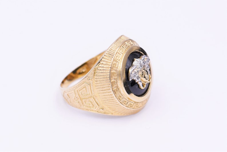 10k versace ring