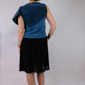 Eco Handmade Close Fitting Sleeveless Origami Mouse Sweatshirt Made made from reclaimed materials image 3