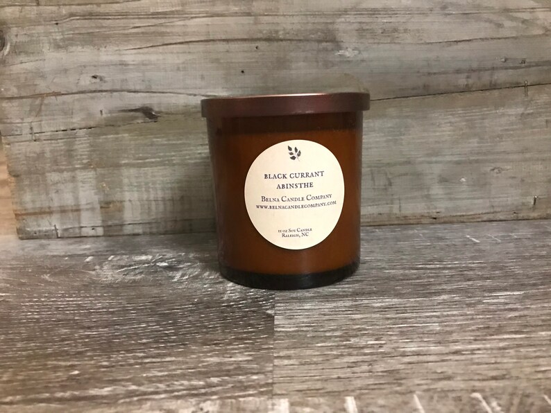 Black Currant Absinthe Soy Candle, Fall Candles,Birthday Gift,Holiday Candle Gift, Gifts for Him,Housewarming Gift,Black Owned Candles image 2