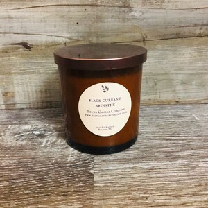 Black Currant Absinthe Soy Candle, Fall Candles,Birthday Gift,Holiday Candle Gift, Gifts for Him,Housewarming Gift,Black Owned Candles image 1